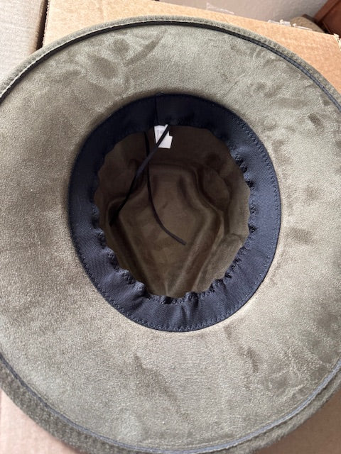 Laser Engraved Sunflower Suede Hat SH001